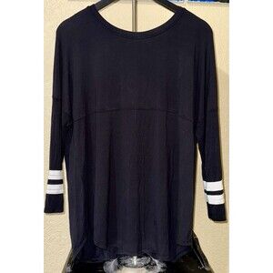 Maurices 24/7 Shirt Soft Lightweight Womens Large Black White